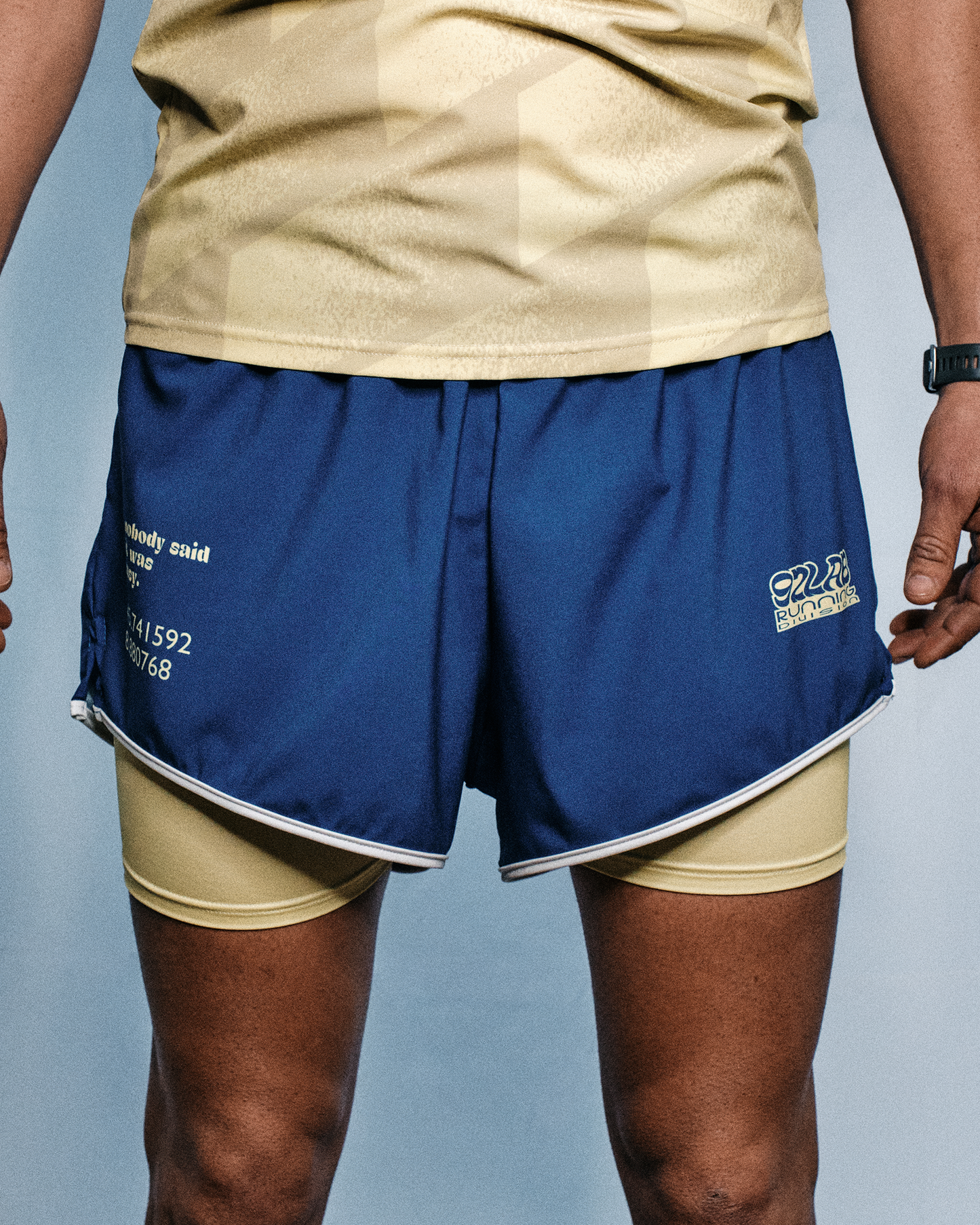 92LAB DOUBLE  NAVY-YELLOW